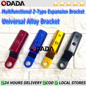 ODADA Motorcycle Universal Rearview Mirror Multifunction Extended Extension Telescopic Clip Alloy Bracket Z-type Holder