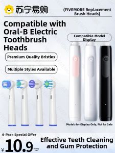 OralB Compatible Electric Toothbrush Head PRO2/Pro3/Pro1MAX/Pro4 Replacement Brush Head Deep Cleaning Multi-Dimensional Design