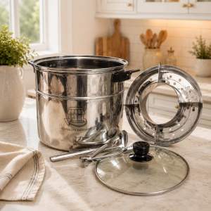 Dandang Bakso stainles Tebal Ukuran jumbo 30cm COD MURAH CENTONG CAPIT
