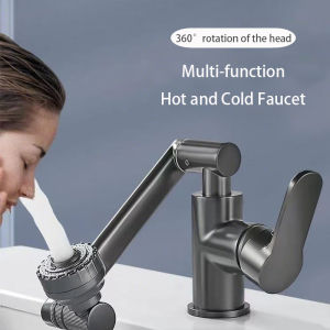 Household Hot and Cold Wash Basin Faucet Multi-function Booster Universal Rotating Faucet Bathroom Kitchen Universal