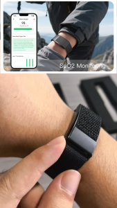 NORTH EDGE NE212 Screenless Smart Health-Monitoring Band sleep monitoring blood oxygen stress tracking activity tracking 10-meter waterproof watch for men and women.