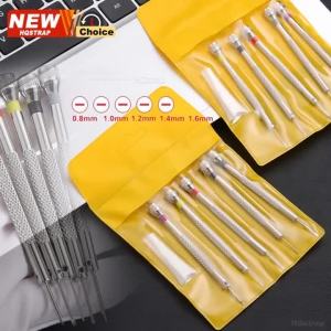 New 5pcs/set 0.8-1.6mm Steel Screwdriver Watch Repairing Portable Watch Tools Band Removal with Mini Link Pins Watchmaker Tools