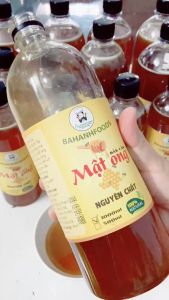 Mật ong nguyên chất chai 500 ml hoàn toàn tự nhiên hiệu Bahanhfoods