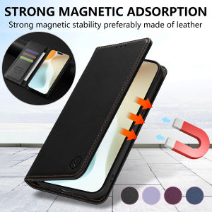 Wallet Skin friendly Card Slot Strong Magnetic Flip Leather Case For iPhone 16e 16 Pro 16 Plus 16 Pro Max Shockproof Card Bag