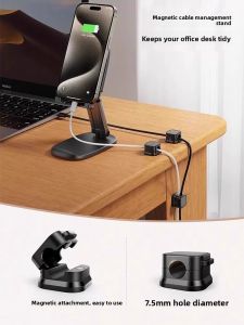 YUHANG | Magnetic Cable Organizer Desk Car Data Cable Storage