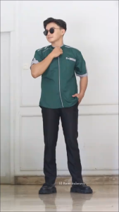 Baju Koko Pria Lengan Pendek Original El Rumi Motif Yisunsin