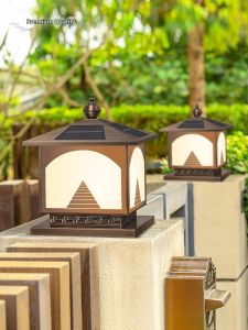 VINCAN | Solar Powered Bronze Column Lights