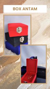 Box Antam Gift Box Kotak Kado Hadiah untuk Logam Mulia Kotak Perhiasan Kenang Kenangan Exclusive