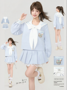 KEIKO | Bộ Đồ Thu Phong Cách Học Sinh Hải Quân