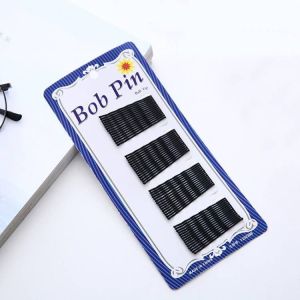 Black Bobby Pins Wave Straight Hair Clips for Women Girls Metal Hairpins Barrettes Invisible Hairgrip Styling Accessories
