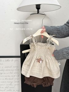 Bộ Đầm Shorts Cho Bé Phong Cách Hàn Quốc Mùa Hè