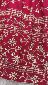 [PRE-ORDER] Ready Made New Party Wear Padded With Embroidery Sequins Work Long Gown (10-15days delivery)