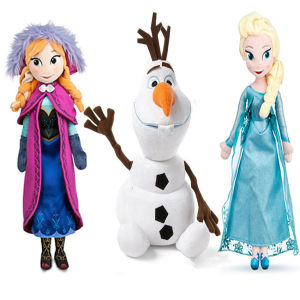 Disney | 40CM Frozen Anna Elsa Dolls Snow Queen Princess Anna Elsa Doll Toys Stuffed Frozen Plush Kids Toys Birthday Christmas Gift