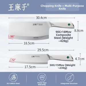 WANGMAZI | Chef Specialized Sharp Stainless Steel Chefs Knife