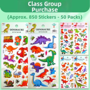 3D Cute Cartoon Dinosaur Stickers