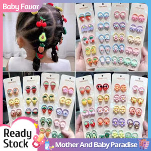 10 Pcs/Set Baby Rubber Band Korean Hair Band Fashion Childrens Hair Band Colorful Rubber Band Ponytail Hair Band Cute Mini Headwear Girls Hair Accessories Headwear Does Not Hurt Hair