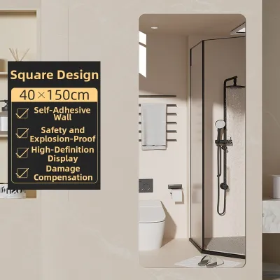 YIXUAN | High-definition Adhesive Self-installation Bathroom Mirror