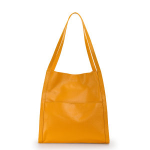 Aidrani   A simple and atmospheric solid color womens tote bag with a large capacity single shoulder underarm bag made of high-quality cowhide