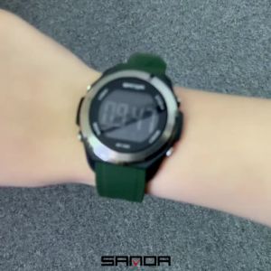 SANDA New 2199 Student Digital Electronic Watch Sports Multi Functional Waterproof Colorful LED Mens Electronic Watch 2025