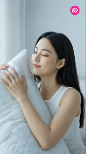 SiamLatex หมอนหนุน สุขภาพ นุ่ม รุ่น Laco หมอนหนุน สังเคราะห์ หมอนกัน หุ้มผ้าคอตตอน คราบ