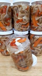 CỦ CẢI NGÂM NƯỚC MẮM TỎI ỚT - nhà làm - hủ 500gr