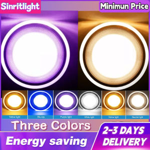 Tri Color Pin light LED 7W 3 Color Downlight Ultra-Thin Dimmable Pin Light Led For ceiling 4inch 5inch Ceiling light Recessed Spotlight Pin Lights Panel Light