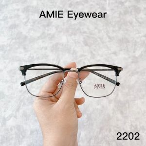 Mắt kính cận vuông AMIE Eyewear gọng kính kim loại kiểu dáng đơn giản thời trang nam nữ 2202
