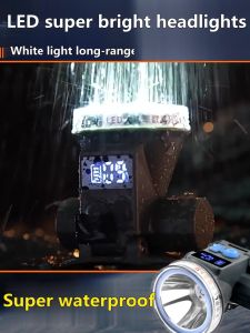 2025 New Model Headlight Flashlight Led Usb Rechargeable WaterProof Head Flashlight Headlamp Fishing