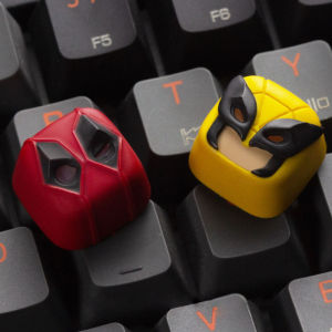 Art key artisan keycap Deadpool & Wolverine keycap Hand made Resin keycap mechanical keyboard keycap personalized keycap customized keycap