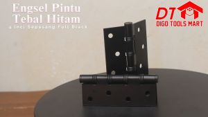 Engsel Pintu Tebal Hitam 4 Inci Sepasang Full Black