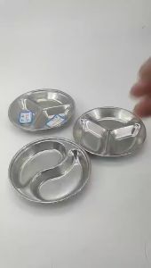 10pcs Sauce Container Stainless Piring Sambal Stainless Tempat Sambal Sauce Dish Stainless Piring Saus