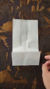 Kantong Kertas Paper Bag Putih Food Grade Polos Paperbag SOS 40-W08 23.5cm 13.5cm 7.5cm