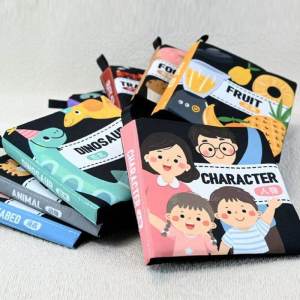 Baby Early Education Soft Cloth Book Baby Educational Cloth Books Washable Learning Books