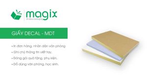 MDT01X - 50 tờ giấy decal đế xanh giấy in đơn hàng tem nhãn dán sticker tự dính - Nhiều size