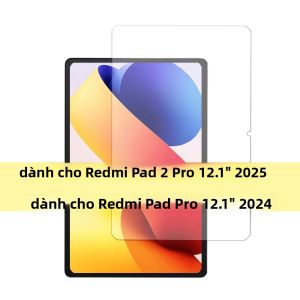 Miếng Dán Cường Lực 1 Gói Cho Redmi Pad 2 Pro 12.1 Chống Xước Dành Cho Các Mẫu 2025 & 2024 - Bảo Vệ Máy Tính Bảng
