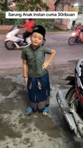 Langsung Kirim Sarung instan anak laki laki sarung anak laki laki usia 2-13th model rok terbaru