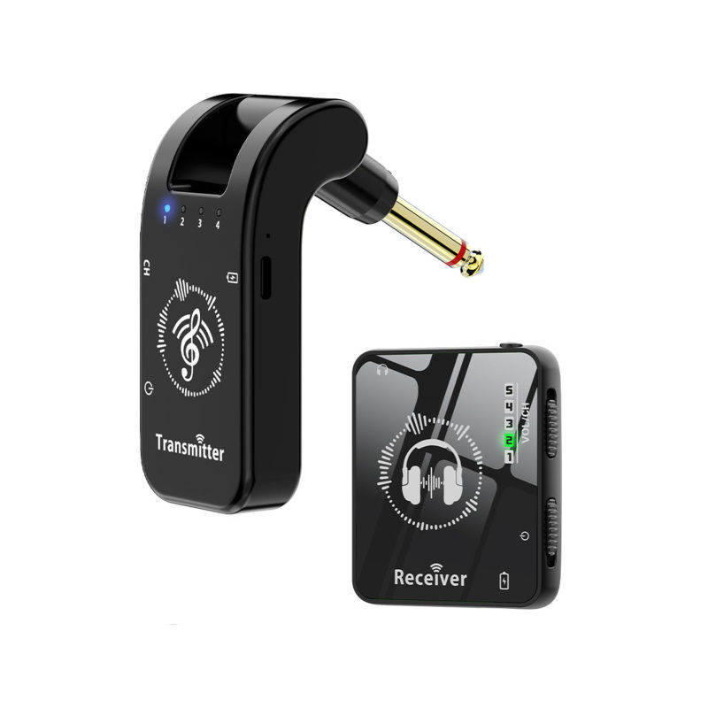 ตัวรับส่งสัญญาณระบบ IEM ไร้สายสายสัญญาณ2.4GHz ISM มอนิเตอร์หูไร้สายจับคู่อัตโนมัติปลั๊กเล่นอุปกรณ์เสริมสากล
