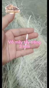 [3mm] Vỏ mây tẩy trắng- lạt mây tẩy đan quấn trang trí bàn ghế làm vành rổ DIY đồ mây decor