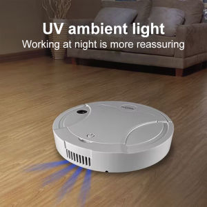 2024 New 5-in-1 Robot Vacuum Cleaner For Home Auto Quiet Mini Anti-fall Robotic Vacuum Cleaner W/UV Disinfection Lamp  For Home Pet Hair