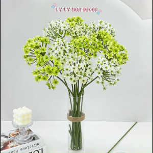 Hoa Bồ Công Anh thân Dài Bó Hoa Cắm Giỏ Trang Trí Tiệc. Hoa Lụa Decor