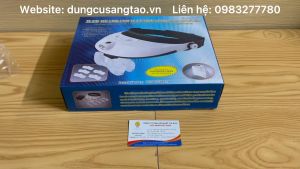 Kính lúp đeo đầu có đèn led chiếu sáng MG81001-G hỗ trợ thăm khám sửa chữa