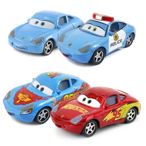 Takara Tomy | Cars 2 3 Anime Character Sally Carrera Police Appearance Red Electroplating Style Couple Style Alloy Diecast Toy Car