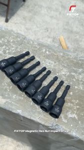 FIXTOP Mata Shock Roofing Magnet 1/4 Inch 6mm 8mm 10mm 12mm 13mm 14mm Magnetic Power Nut Impact Driver