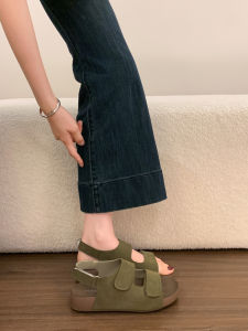 XUJIA | Magic Tape Thick Sole Non-slip Roman Sandals for Pregnant Women