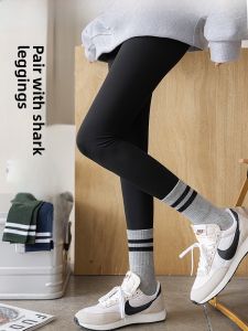 JIAZINI | Fall/Spring Athletic Socks Cotton Gray Stripes