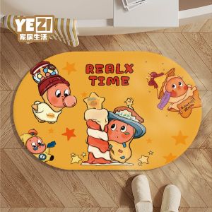Quick Dry Absorbent Bathroom Mat Starman Silicon Dinosaur Foot Pad Non Slip Door Mat for Home Use in Bathroom Entrance