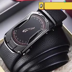 Ikat Pinggang Gesper Sabuk Pria Model Rel Bahan Kulit PU Panjang 120cm