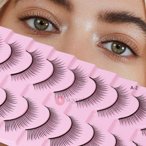 10 Pairs False Eyelashes Extensions Acrylic 3D Natural Fake Lashes 0.07 Thick Multi-layer Realistic Eye Lashes Wholesale