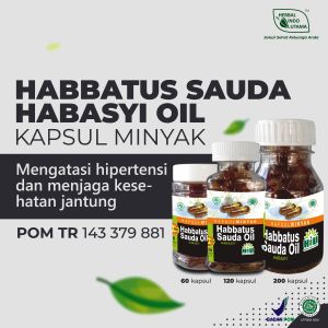 HIU – HABBATUS SAUDA OIL Kapsul Membantu Memelihara Kesehatan Tubuh Herbal Indo Utama Isi 60/120/200 Kps