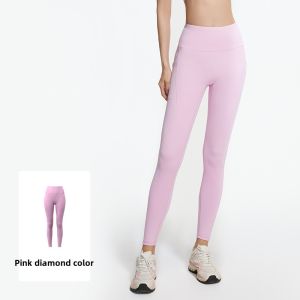 2026 Solid Color High Waist Yoga Legging Soft Women Sport Pant Tight Athletic Gym ComprehensiveTraining Jog Back Waist Pocket